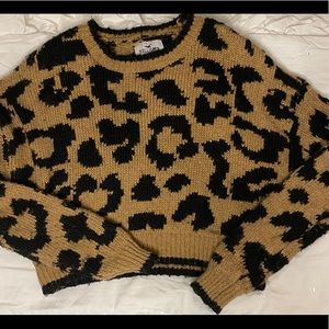 Leopard Print Hollister Sweater